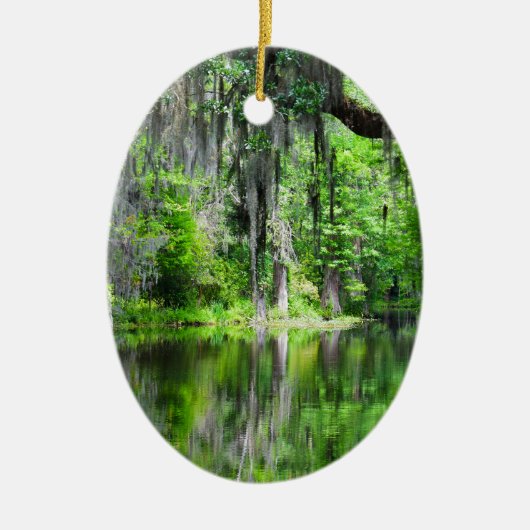 Cypress Lake Oval Ornament (Voorkant)