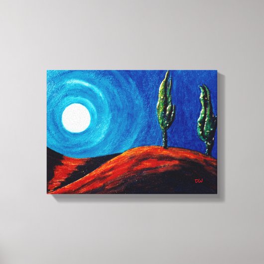 Cypress Maan Canvas Afdruk (Voorkant)