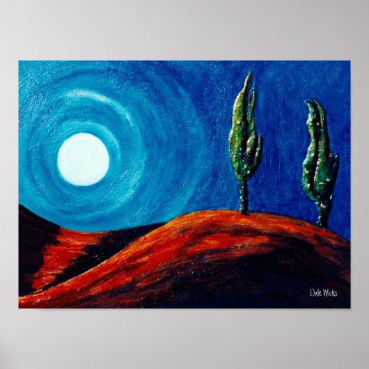 Cypress Maan Poster (Voorkant)