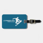 Cypress Mountain Brits-Columbia Sneeuwboarder Bagagelabel (Voorkant horizontaal)