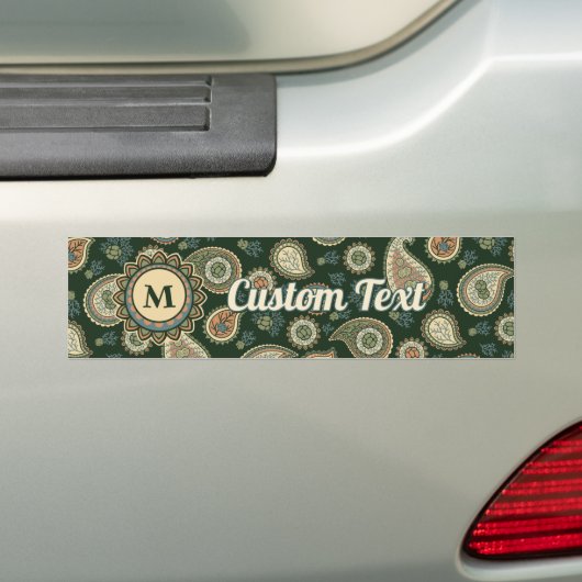 Cypress Paisley Patroon Bumpersticker (Op auto)