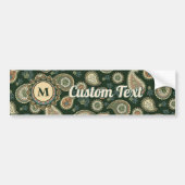 Cypress Paisley Patroon Bumpersticker (Voorkant)