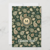 Cypress Paisley Patroon Kaart (Voorkant)