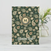 Cypress Paisley Patroon Kaart (Staand voorkant)