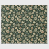 Cypress Paisley Pattern Cadeaupapier (Vlak)