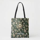 Cypress Paisley Pattern Canvas tas (Voorkant)