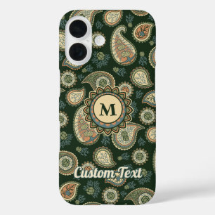 Cypress Paisley Pattern iPhone 16 Hoesje