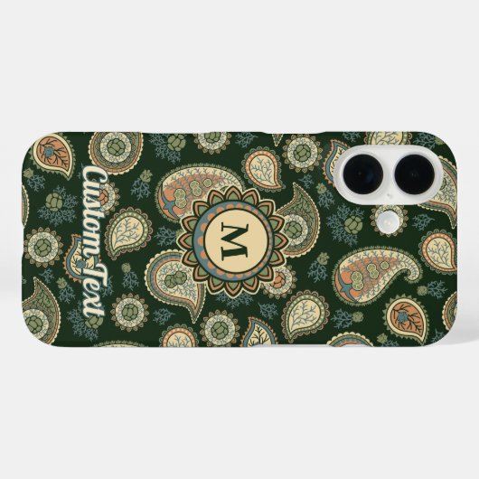 Cypress Paisley Pattern Case-Mate iPhone Case (Achterkant (horizontaal))