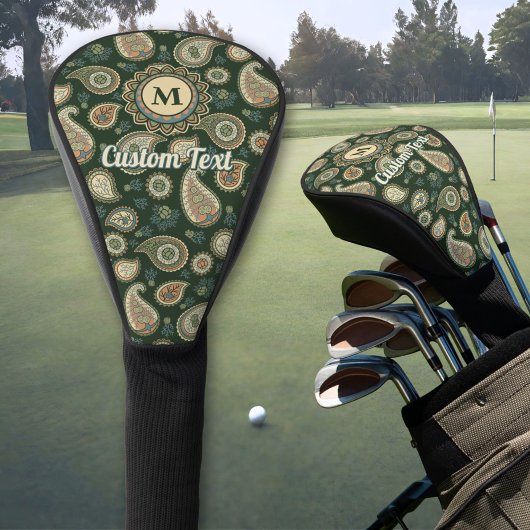 Cypress Paisley Pattern Golf Head Hoesje Golfheadcover
