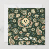 Cypress Paisley Pattern Kaart (Voorkant)