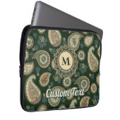 Cypress Paisley Pattern Laptop Sleeve (Voorkant Rechts)