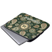 Cypress Paisley Pattern Laptop Sleeve (Voorkant onderkant)