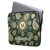 Cypress Paisley Pattern Laptop Sleeve (Voorkant Links)