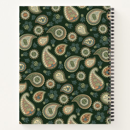 Cypress Paisley Pattern Notitieboek (Achterkant)