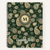 Cypress Paisley Pattern Notitieboek (Voorkant)