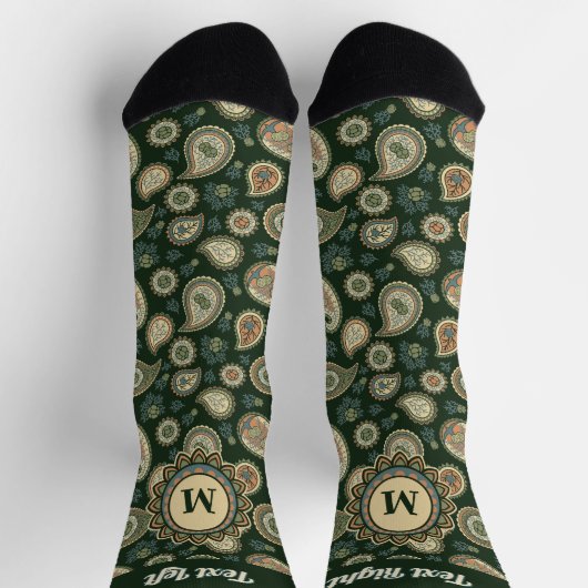 Cypress Paisley Pattern Socks Sokken (Top)