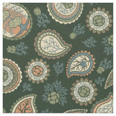 Cypress Paisley Pattern Stof (Close Up)