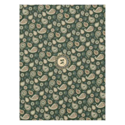 Cypress Paisley Pattern Tablecloth Tafelkleed (Voorkant)