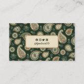 Cypress Paisley Pattern Visitekaartje (Achterkant)