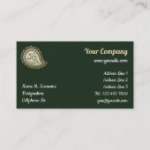 Cypress Paisley Pattern Visitekaartje (Voorkant)