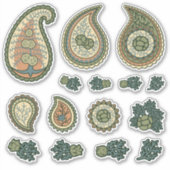 Cypress Paisley pictogrammen verzameling Sticker (Voorkant)