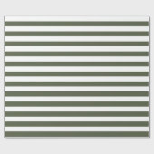 Cypress Pine groen/witte streep Cadeaupapier (Vlak)