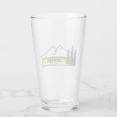 Cypress Provincial Park Groene Strepen Glas (Achterkant)