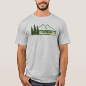 Cypress Provincial Park Groene Strepen T-shirt (Voorkant)