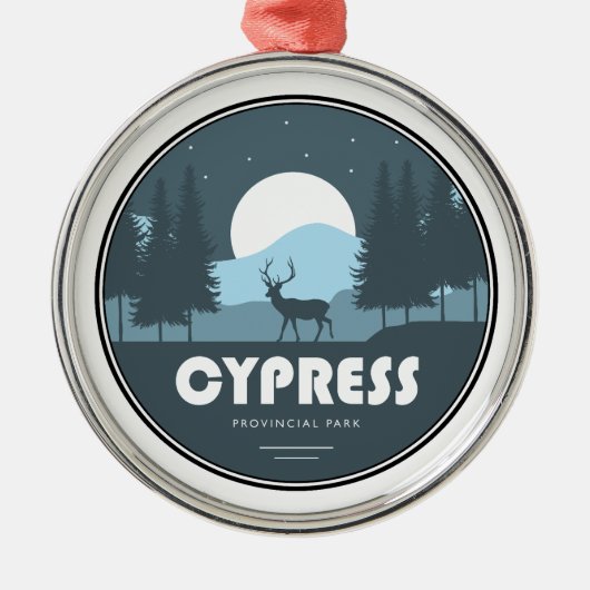 Cypress Provincial Park Herten Metalen Ornament (Voorkant)