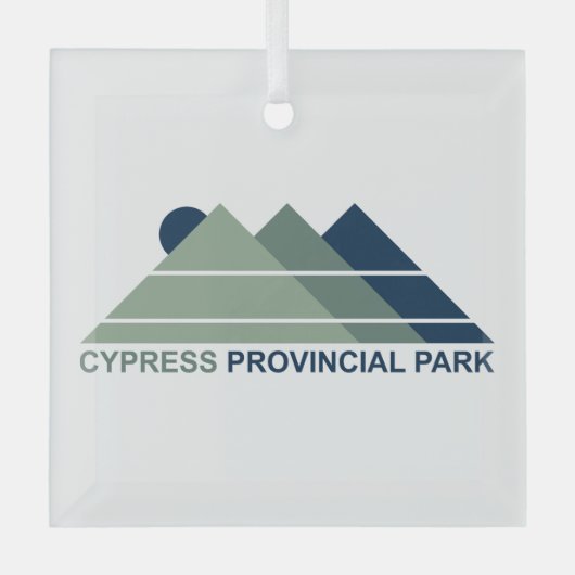 Cypress Provincial Park Mountains Sun Glas Ornament (Voorkant)