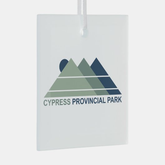 Cypress Provincial Park Mountains Sun Glas Ornament (Voorkant Rechts)