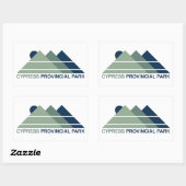 Cypress Provincial Park Mountains Sun Rechthoekige Sticker (Vel)