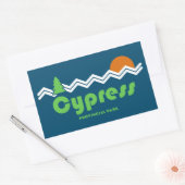 Cypress Provincial Park Retro Rechthoekige Sticker (Envelop)
