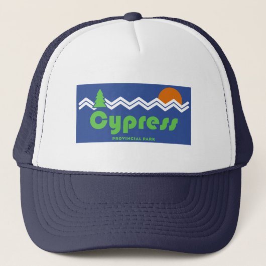 Cypress Provincial Park Retro Trucker Pet (Voorkant)