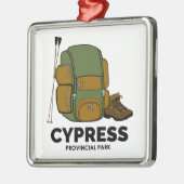 Cypress Provincial Park rugzak Metalen Ornament (Links)