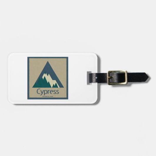 Cypress Provincial Park Rustiek Bagagelabel (Voorkant horizontaal)