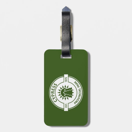 Cypress Provincial Park Sun Trees Bagagelabel (Achterkant verticaal)