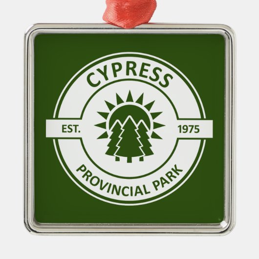 Cypress Provincial Park Sun Trees Metalen Ornament (Voorkant)