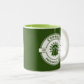 Cypress Provincial Park Sun Trees Tweekleurige Koffiemok (Voorkant rechts)