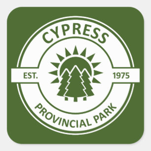 Cypress Provincial Park Sun Trees Vierkante Sticker