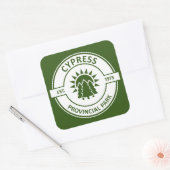 Cypress Provincial Park Sun Trees Vierkante Sticker (Envelop)