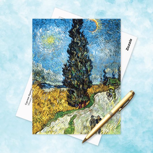 Cypress Starry Sky Vincent van Gogh Briefkaart
