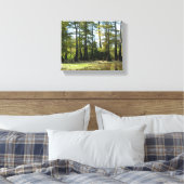 Cypress Swamp Landschap Canvas Afdruk (Insitu (Slaapkamer))