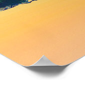 Cypress Tree en Volle Maan Poster (Hoek)