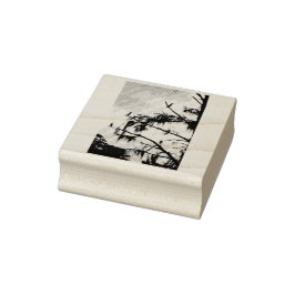 Cypress Tree Vogels Rubber Stamp Rubberstempel