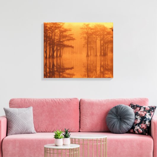 Cypress Trees George Smith State Park Canvas Afdruk (Insitu (Woonkamer))