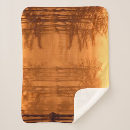 Cypress Trees George Smith State Park Sherpa Deken (Voorkant)