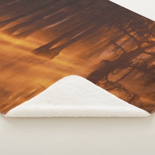 Cypress Trees | George Smith State Park Sherpa Deken (3/4)