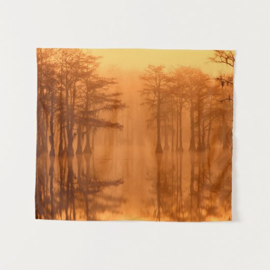 Cypress Trees George Smith State Park Wandkleed (Voorkant (horizontaal))