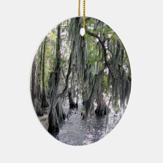 Cypress Trees op Lake Phelps NC Ornament (Rechts)